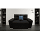 thumbnail image 2 of Love seat El Bazar Store Suecia Lino Negro 2 plazas Modular Moderno Sala Sofa, 2 of 5