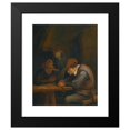 thumbnail image 2 of Jan Steen 15x18 Black Modern Framed Museum Art Print Titled - Peasants Drinking and Cutting Tobacco in an Inn, 2 of 5