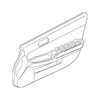 Genuine OE Mitsubishi Door Trim Panel - 7221A128XK
