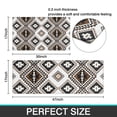 thumbnail image 7 of Brown Geometric Triangle Diamond Pattern Kitchen Rugs Sets Of 2,Anti Fatigue Kitchen Mat Rugs Non Slip Washable,Decorative Kitchen Floor Mats for Kitchen,Sink,Laundry,17"x30"+17"x47", 7 of 7