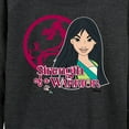 thumbnail image 3 of Disney Princess - Strength Of A Warrior - Women's Lightweight French Terry Long Sleeve Shirt, 3 of 5