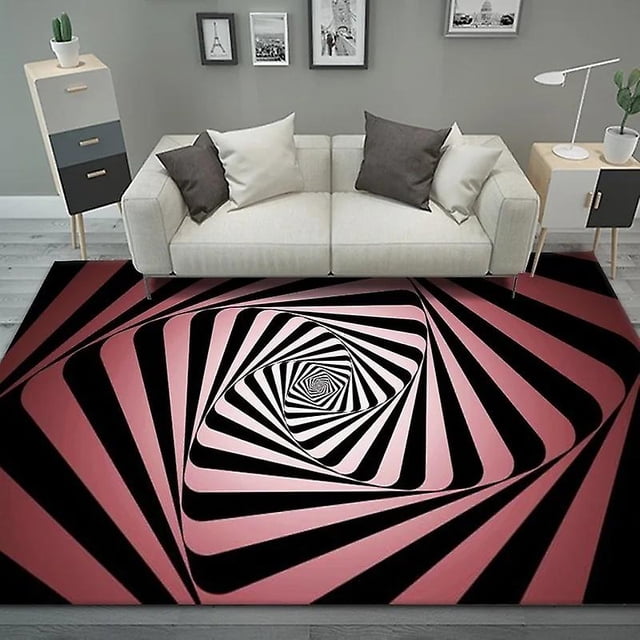 3d Vortex Illusion Carpet Entrance Door Floor Mat Abstract Geometric Optical Doormat Non-slip Floor Mat Living Room Decor Rug-week