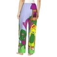 thumbnail image 3 of Barney And Friends Women's Pajama Pants, Comfy All Over Print Lounge Pants Casual Sleepwear with Pockets & Drawstring, 3 of 8