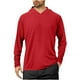 thumbnail image 2 of pstuiky camisas de manga larga para hombre, Blusa de manga larga con capucha y protector solar de verano para hombre, transpirable, de color liso Tops casuales para hombres xl, 2 of 6