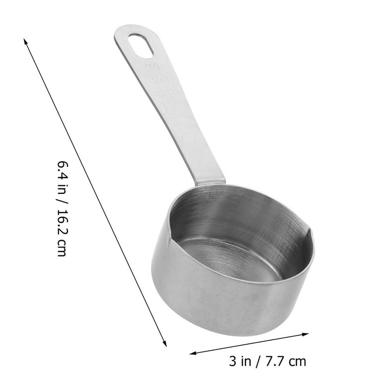 1pc Sauce Pan Kitchen Measuring Pot Stainless Steel Saucepan Cooking Tool