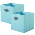 thumbnail image 1 of PinkSheep Cubos de Almacenamiento Plegables de Tela, Cubos de Almacenamiento de 11", Organizador de Cestas para Armario, Azul, Paquete de 2, 1 of 1