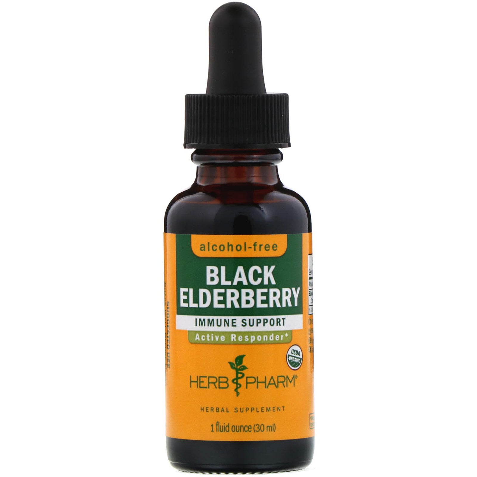 Herb Pharm  Black Elderberry  Alcohol-Free  1 fl oz  30 ml