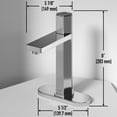 thumbnail image 6 of VIGO Nova Single Handle Single-Hole Bathroom Faucet Set with Deck Plate in Chrome, 6 of 10