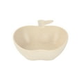 thumbnail image 2 of Eespoir A Pple Shaped Children's Bowl, Themed Kids Tableware, Baby Party Plastic Bowl, For Toddler Meals, Snack Time, Birthday Party, Fun Shaped Dish(Beige), 2 of 7