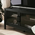 thumbnail image 2 of Meuble TV avec porte en verre Mainstays, Noir, 2 of 11