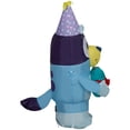thumbnail image 4 of Gemmy Airblown Inflatable Birthday Bluey, 3.5 ft Tall, Blue, 4 of 4