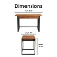 thumbnail image 4 of Serta Leighton Writing Desk Wood and Black Metal, 4 of 8