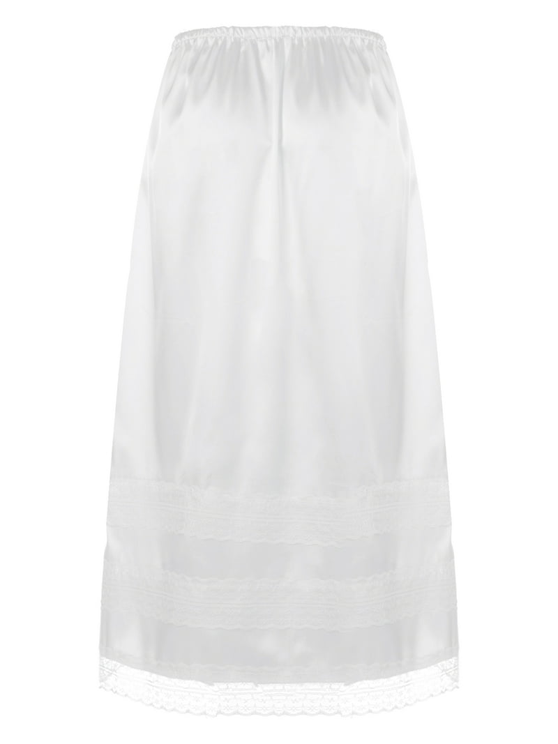 CHICTRY Womens Lace Underskirt Petticoat Under Dress Half Slip Lace Trim Long Skirt A White XL - Walmart.com CHICTRY Womens Lace Underskirt Petticoat Under Dress Half Slip Lace Trim Long Skirt A White XL - Walmart.com