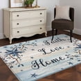 thumbnail image 3 of Area Rug for Living Room, Vintage Farmhouse Non-Slip Indoor Large Carpet for Bedroom/Dining Room, Blue Country Texas Star Vines Wooden Washable Rectangle Floor Mat Runner Rugs - 2.7 x 5 Ft, 3 of 8