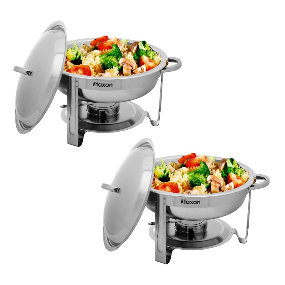 Ktaxon 5 Qt 2 Pack Round Chafing Dishes Chafer Food Warmer Walmart