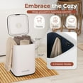 thumbnail image 2 of SereneLife SLTLWSQ83 Bucket-23L Capacity Hot Warmer with Timer Function, Fits Up to Two Oversized Towels for Bathroom Black, 2 of 7