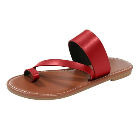 

ZHAGHMIN Plush Cotton Slippers With Ears For Women Fashion Summer Women Sandals Flat Lightweight Open Toe Comfortable Thong Solid Color Casual Beach Acupressure Sandals For Women Sandals Wedges Wome