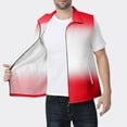 thumbnail image 2 of Womens Tank Tops- Sleeveless Vest for Women Fashion Gradient Print Full Zip Lightweight Casual Vest Jacket For Fishing Hiking Travel Red XL, 2 of 5