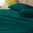 thumbnail image 3 of 4 Piece Luxurious Sheet Set ultra Soft 100% Egyptian Cotton, 800 Thread Count 24 Inch Deep Pocket - (King - Size) Solid Teal Colour, 3 of 4