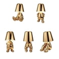 thumbnail image 2 of Lámpara de mesa italiana Little Golden Man, luz Led nocturna de resina, cafetería, Bar, dormitorio, decoración de habitación, lámparas de pensador de dibujos animados para el día de los niños Sailing Electrónica, 2 of 5