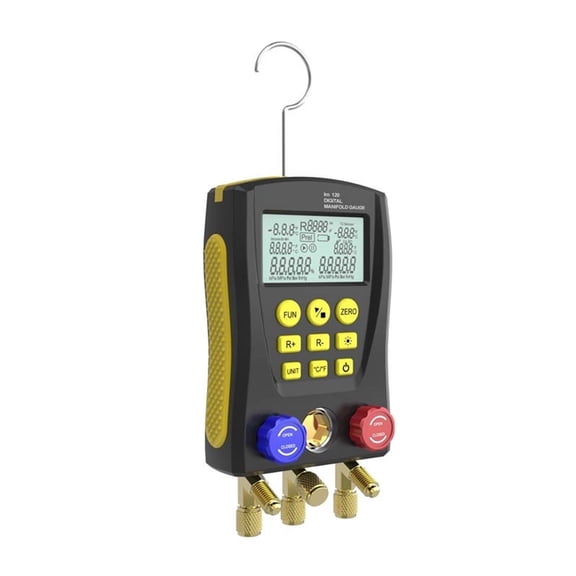 LM120 Automotive RefrIgeration Vacuum Gauges AC Temp Digital Manifold Pressure Gauge ,Accuracy