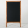 thumbnail image 5 of M&T Displays Rustic Advertising Wood A Board Outdoor Display, Chalk Surface (Dark Wood, 18.10" x 26.5"), 5 of 8