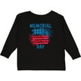 thumbnail image 3 of Inktastic Memorial Day Distressed American Flag with Fireworks Boys or Girls Long Sleeve Toddler T-Shirt, 3 of 5