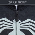 thumbnail image 6 of Marvel Spider-Man Little Kids' Boy or Girl Cosplay Fleece Zip-Up Hoodie Venom Acid Black, 6 of 7