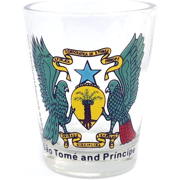 Sao Tome and Principe Coat Of Arms Shot Glass