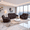 Brown, variant on Gewnee Black 3-Piece Living Room Air Leather Recliner Sofa Set