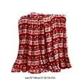 thumbnail image 3 of JeashCHAT Christmas Throw Blanket, Snowflake Reindeer Flannel Blanket, Lightweight Soft Warm Christmas Blanket for Couch Sofa Chair, Christmas Decorations Gifts, 27.56" x 39.37", 3 of 6