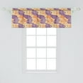 thumbnail image 2 of Ambesonne Snakeskin Print Window Valance, Close Abstract Wild Animal Reptile Skin Illustration, Curtain Valance for Kitchen Bedroom Decor with Rod Pocket, 54" X 18", Pastel Yellow Dark Peach, 2 of 3