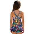 thumbnail image 2 of FOR U DESIGNS Girls One Piece Swimsuit with Skirt Sleeveless Summer Swimwear Skirted Bathing Suit Easter Decor for Kids 3-13 Years, Rabbit Easter Egg Flower, 2 of 7