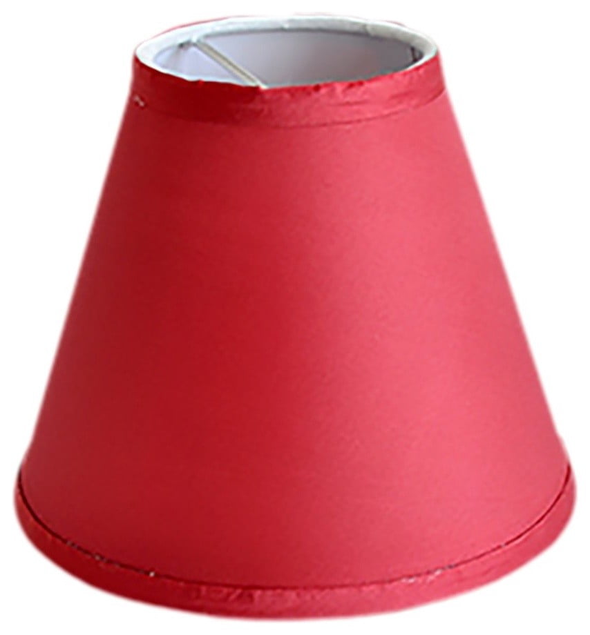 Urbanest Satin Chandelier Lamp Shade, 3x6x5", Burgundy