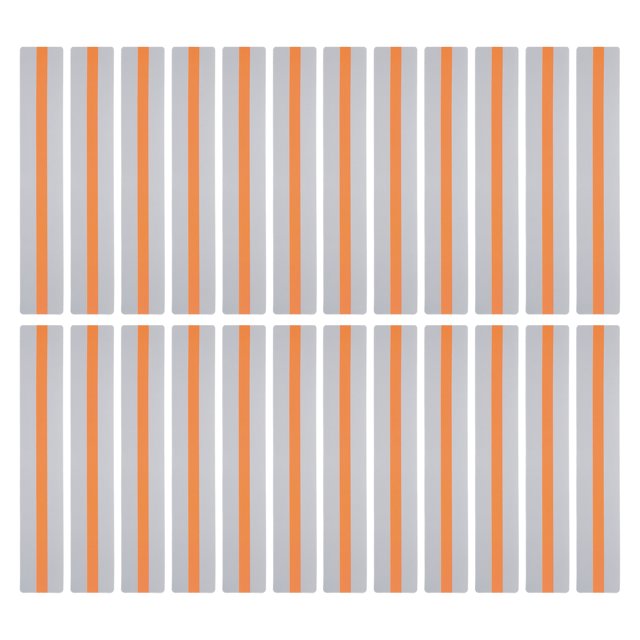 Unique Bargains Guided Reading Strips Tracking Highlight Colored Overlay Bookmarks Orange 24 Pcs