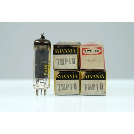 - 4 Vintage 7MP18 Noval 7 pin miniature Pentode Tv/Radio Tube- BangyBang Tubes