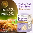 thumbnail image 2 of Sino-Sci Turkey Tail Mushroom Organic Supplement, for Immune Support, Sleep Aid & Anti-Anxiety, Brain Booster, Non-GMO Fruit Body,100 Capsules, 2 of 7