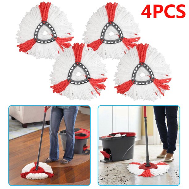 Tsv Easywring Mop Refill 1 2 4pcs Spin Mop Replacement Head 360