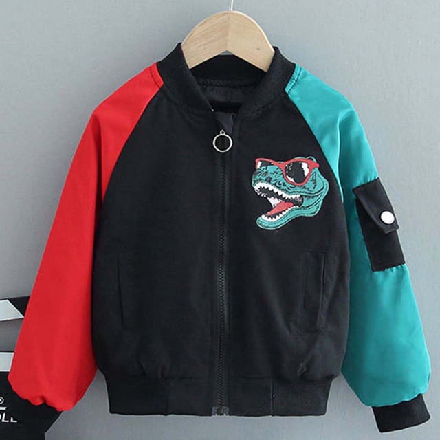 RXIRUCGD Children's Clothing Children's Spring Coats Small And Medium-sized Children's Spring Coats( Black, Size:9 Months )