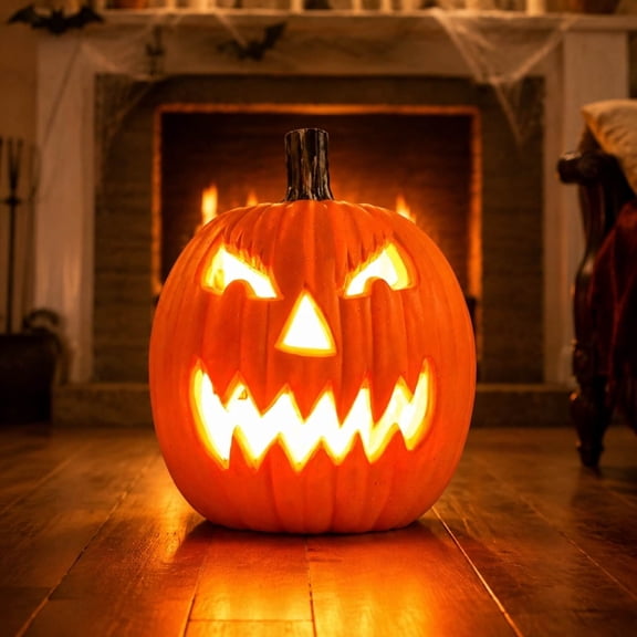 Halloween Pumpkin LED Light Blow Mold Jack-O-Lantern Decoration for Home Bar Party