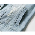 thumbnail image 4 of Womens Denim Jackets Distressed Ripped Long Sleeve Jean Jacket Coats Womens Vests Fashion Jean Anorak Jacket Fall Jackets for Women Olive New Woman Fashion Womens Casual Leather Jacket Jacket for Fall, 4 of 8