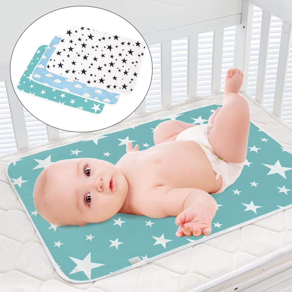 Green Baby Bath Changing Mat Padded Reusable Waterproof Soft Comfy Infant Boy Girl
