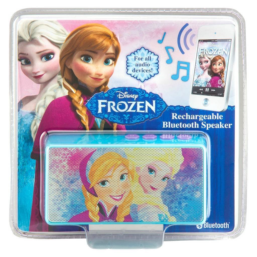 disney frozen bluetooth speaker - wireless rechargeable portable speaker with 3.5mm headphone port device, stream music from computer, tablet, smartphone mp3 player or other bluetooth-enabled device - image 3 of 4