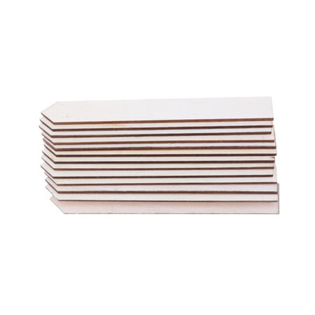 

HEMOTON 50pcs Wooden Garden Labels Handicrafts Green Decorative Wood Stick Large Plant Labels House Garden Stake Tags for Field or Containers