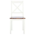 thumbnail image 2 of SAFAVIEH Silio Cross Back Wood Dining Chair, Set of 2, White/Light Brown, 2 of 7