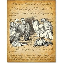 Alice in Wonderland - Mouse Tells Story - 11x14 Unframed Alice in Wonderland Print