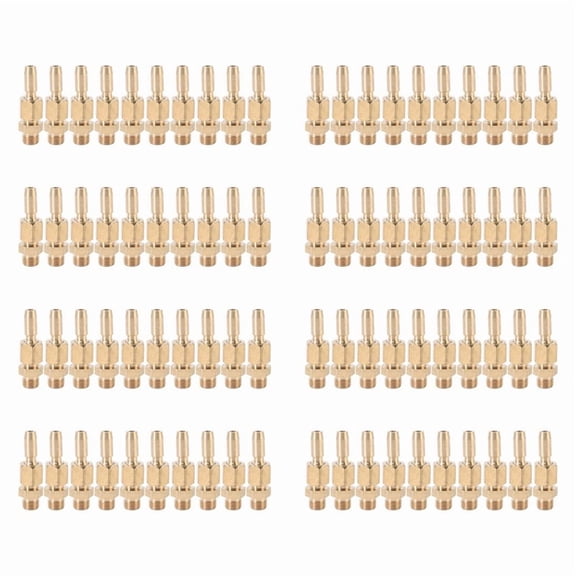 80Pcs 1/8 Inch DN6 Brass Gushing Water Fountain Nozzles Universal Water Curtain Nozzle Landscape Garden Fountain