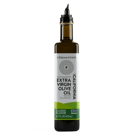 Cobram Estate Classic Flavor 100% California Extra Virgin Olive Oil, 12.7 fl oz Bottle – First Cold Pressed, Easy-Pour Cooking Oil