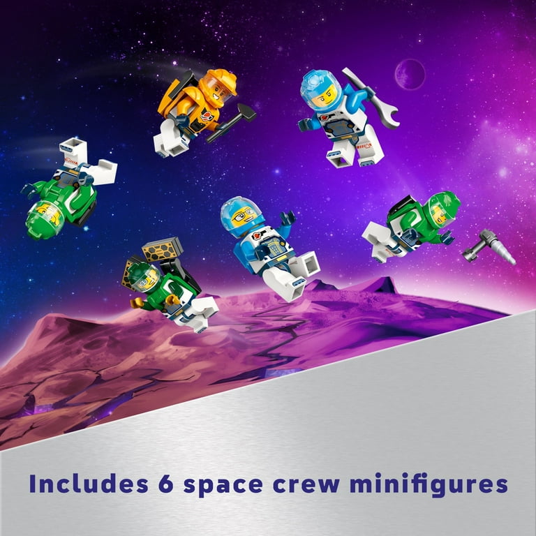LEGO, Space Station Modular STEM Toy, 6 Astronaut Minifigures
