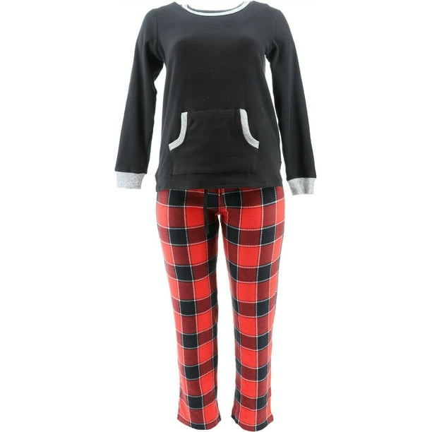 cuddl duds regular fleecewear stretch jogger pajama set